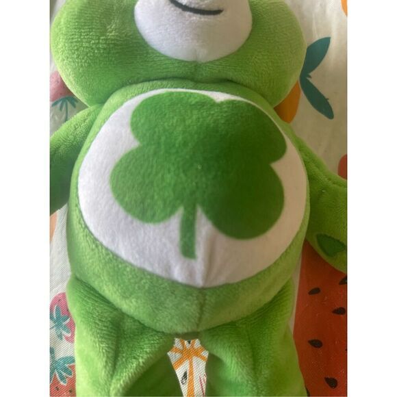 Care Bears Green Lucky Good Luck Clover Bear Plushie Stuffed Toy - Picture 8 of 8